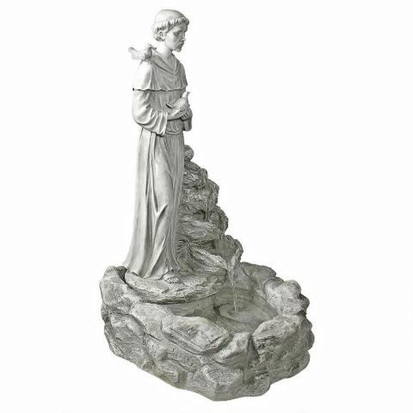 Patron Animals Saint Francis Sculptural Fountain Garden Religious